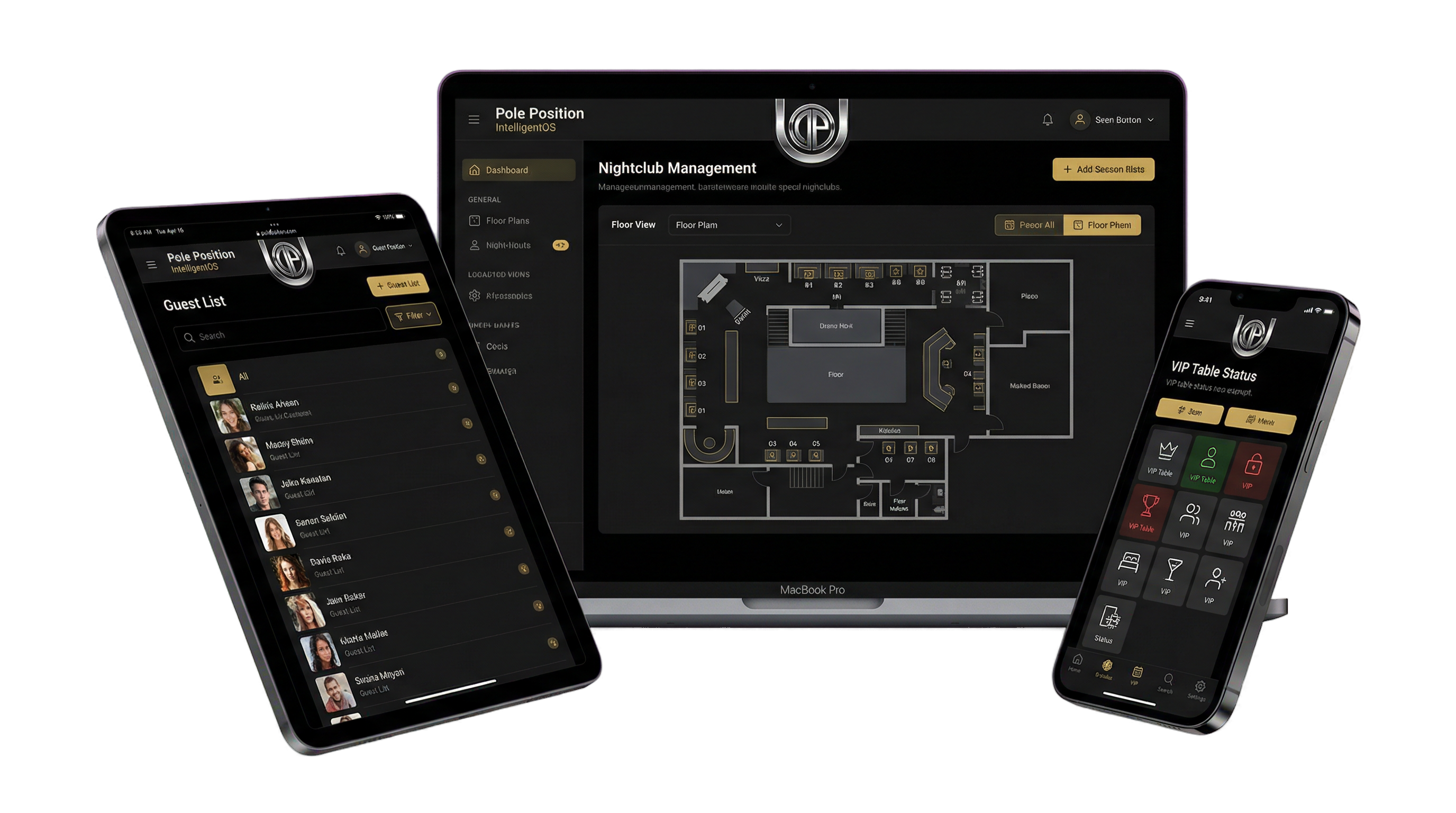Pole Position IntelligentOS on multiple devices